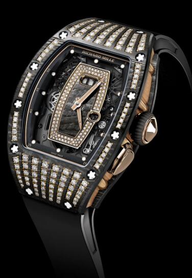 Replica Richard Mille RM 037 Automatic Winding Ceramic Diamond Watch